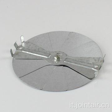 Accumulo di condotto radiale in metallo regolabile rotondo